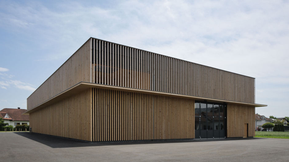 Gewerbehalle Gobbi in Höchst Sohm HolzBautechnik GmbH